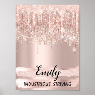 Poster Emily Name Meaning Birthday 16th Bridal Gift