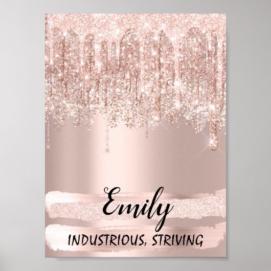 Poster Emily Name Meaning Birthday 16th Bridal Gift (Devant)