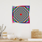 Poster Émission de couleurs vibrantes (Cuisine)