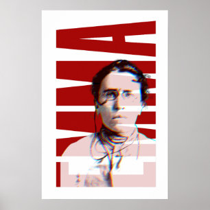 Poster EMMA Goldman, L'histoire féminine féministe anarch
