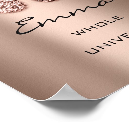 Poster Emma Nom Signifiant Nouvelle Parties scintillant R (Coin)