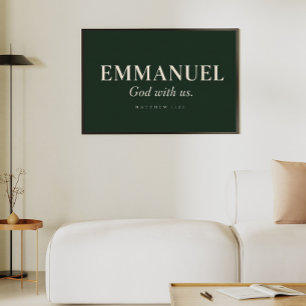 Poster EMMANUEL Matthieu 1:23 Noël