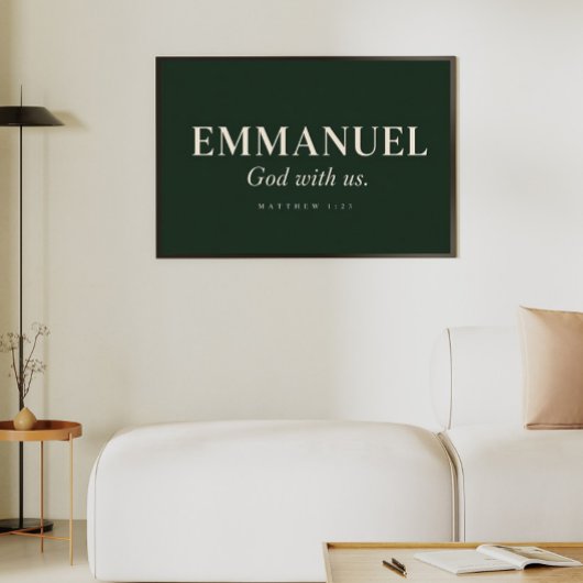 Poster EMMANUEL | Matthieu 1:23 | Noël