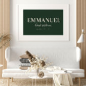 Poster EMMANUEL | Matthieu 1:23 | Noël