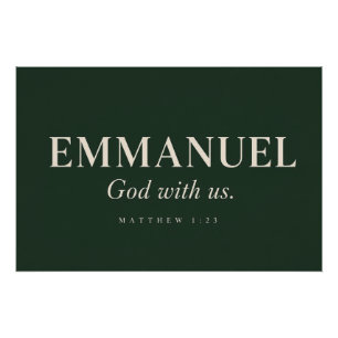 Poster EMMANUEL Matthieu 1:23 Noël