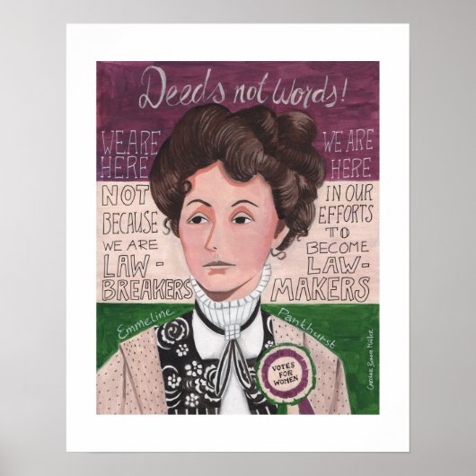 Poster Emmeline Pankhurst | votes pour les femmes | Poste (Devant)