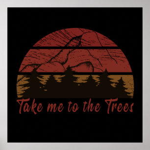 Poster Emmène-moi à la forêt de pins 