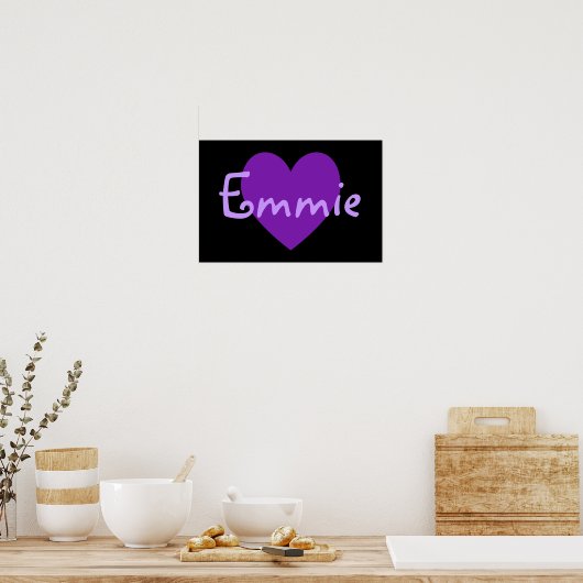 Poster Emmie en violet (Cuisine)