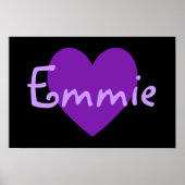 Poster Emmie en violet (Devant)