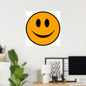 Poster Emoji du visage souriant (Bureau à domicile)