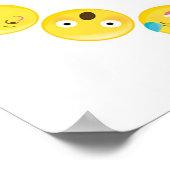 Poster Emoji fête d'anniversaire Selfie photo fond (Coin)