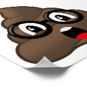 Poster Emoji lunettes de caca surprises (Coin)