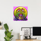 Poster Emoji Pleurant Tes Arc-En-Ciel Tears Graphique Imp (Bureau à domicile)