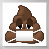 Poster Emoji Pot Masque Malade (Devant)