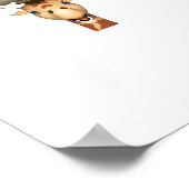Poster emoji tête explosant visage de girafe (Coin)