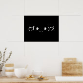 Poster Emoticon dans les bras (づ ◕ ‿ ‿ ◕) づ Japonais Kaom (Cuisine)