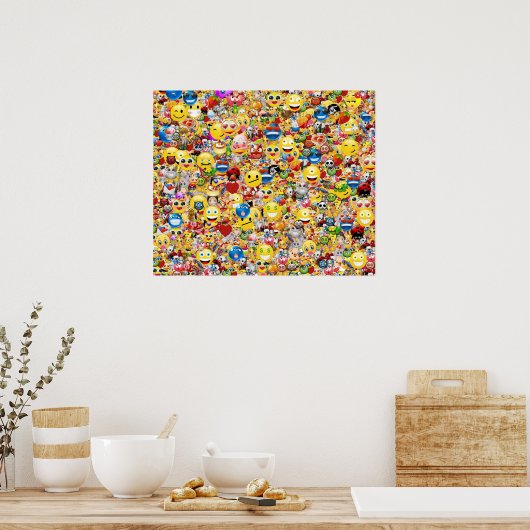 Poster émoticône (Cuisine)