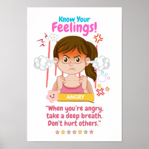 Poster Emotion Enfants avec colère