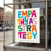 Poster Empathy As Strategy - Typography Print | Wall Art