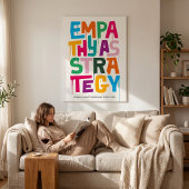 Poster Empathy As Strategy - Typography Print | Wall Art