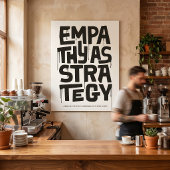 Poster Empathy As Strategy - Typography Print | Wall Art