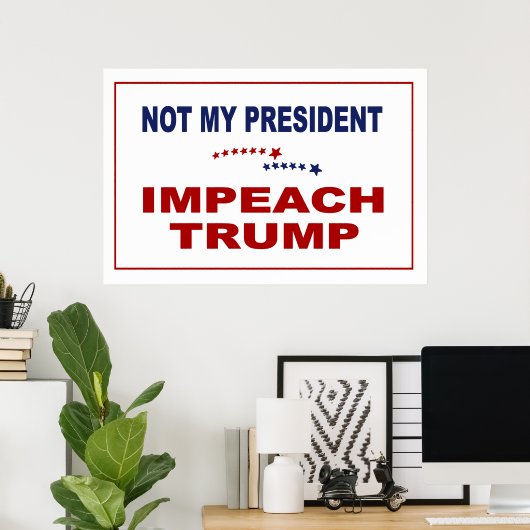 Poster Empêcher Trump (Bureau à domicile)