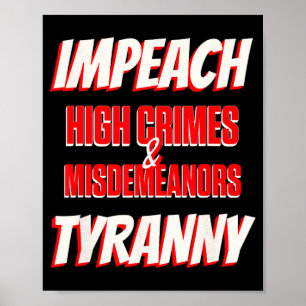 Poster Empêcher Trump de commettre des crimes graves et d