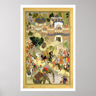 Poster Empereur Akbar's triumphant entry into Surat, frai