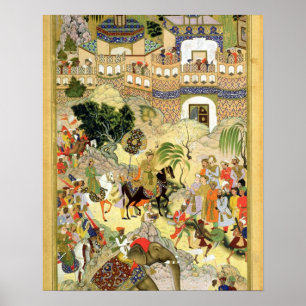 Poster Empereur Akbar's triumphant entry into Surat, frai