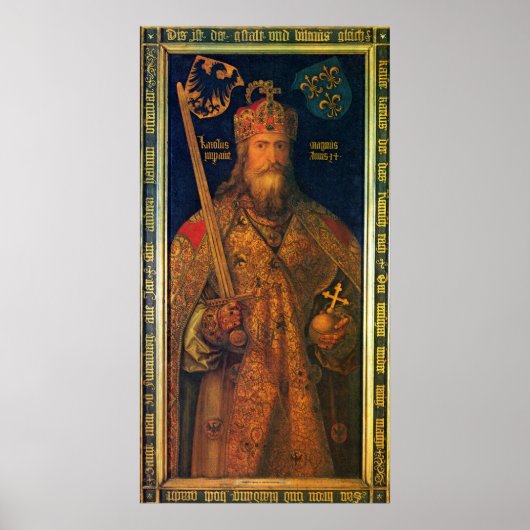 Poster Empereur Charlemagne - Albrecht Durer - c1511 (Devant)