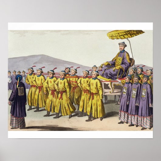 Poster Empereur Ch'ien Lung porté à Triumph, plaque 18 f (Devant)