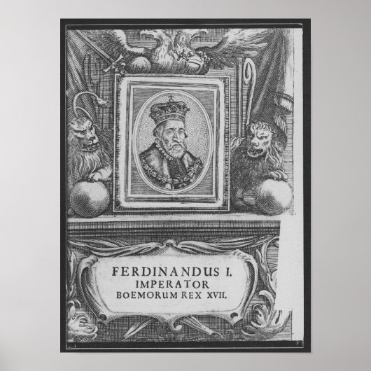 Poster Empereur Ferdinand I, Roi de Bohême (Devant)
