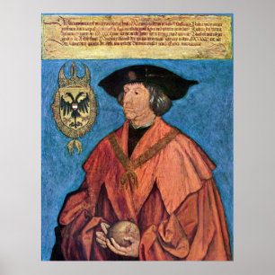 Poster Empereur Maximilian I - Albrecht Durer - c1519