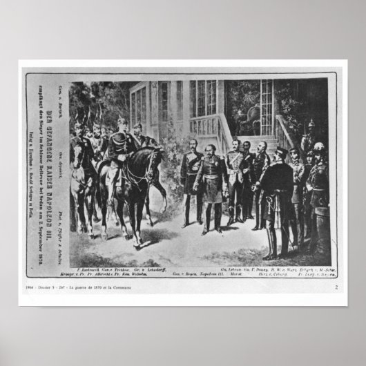 Poster Empereur Napoléon III et Kaiser Wilhelm Ier (Devant)