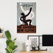 Poster Empereurs nouveaux vêtements 1937 WPA (Bureau à domicile)