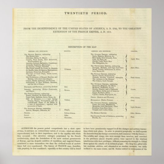 Poster Empire de Napoléon Bonaparte 1811 AD 2 (Devant)