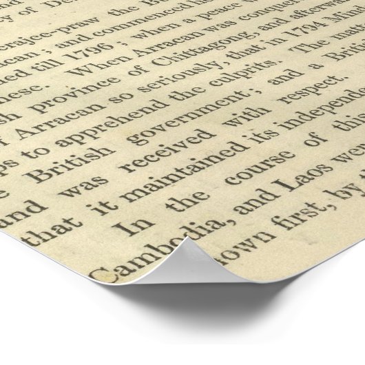 Poster Empire de Napoléon Bonaparte 1811 ap. (Coin)