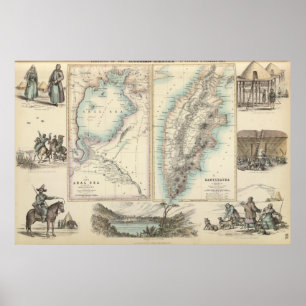 Poster Empire russe en Asie orientale et occidentale