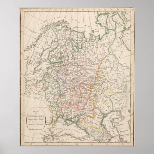 Poster Empire russe, Europe Antheil (Devant)