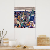 Poster Empire State Building and Midtown Manhattan (Cuisine)