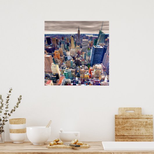 Poster Empire State Building and Midtown Manhattan (Cuisine)