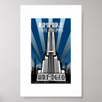 Poster - Empire State Building Art Déco