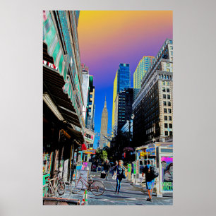 Poster Empire State Building du 42ème St New York