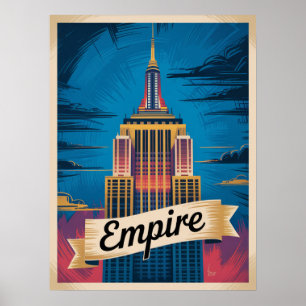 Poster Empire State Building New York City