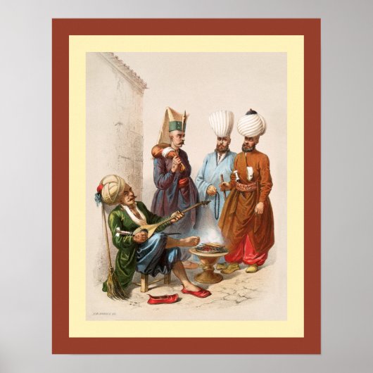 Poster Empire turc~ottoman~ Istanbul~ Jean Brindesi ~ (Devant)