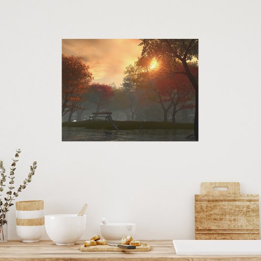 Poster Emplacement de repos (Cuisine)