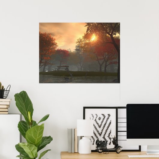 Poster Emplacement de repos (Bureau à domicile)