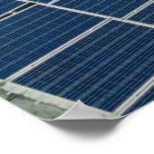 Poster Emplacement pour panneau solaire bleu (Coin)
