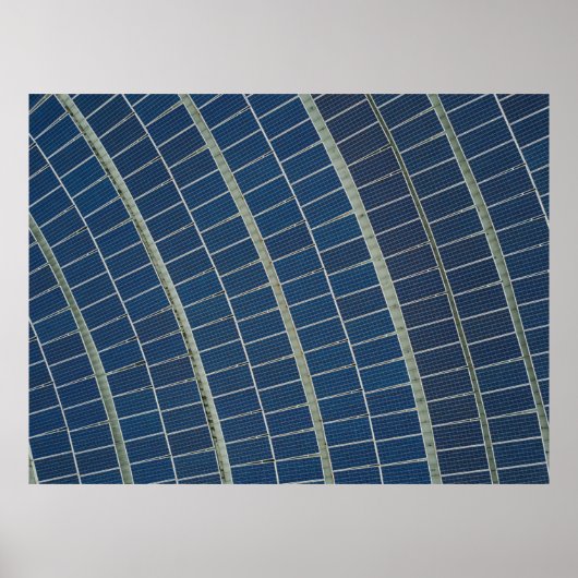 Poster Emplacement pour panneau solaire bleu (Devant)