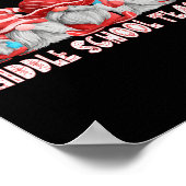 Poster Emploi D'Enseignant Du Moyen-Âge Noël Gnome Ck To (Coin)